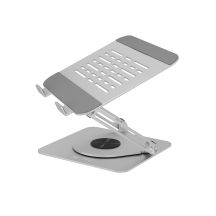 Raidsonic IB-NH300-R Laptop Stand, Ergonomic Positioning, Rotatable Design, 17", Silver