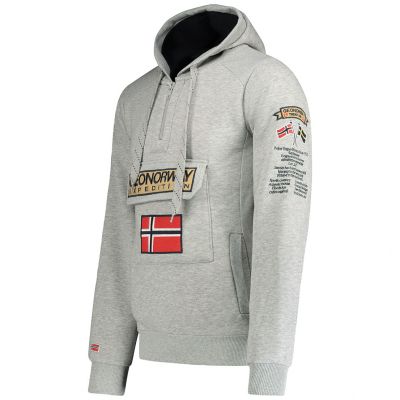 5. Geographical Norway 3/4 Gymclass sweatshirt 100 M WU4184H/GN B-Grey