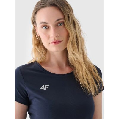 2. Slim plain women's T-shirt 4F NOSH4TSD001B-31S