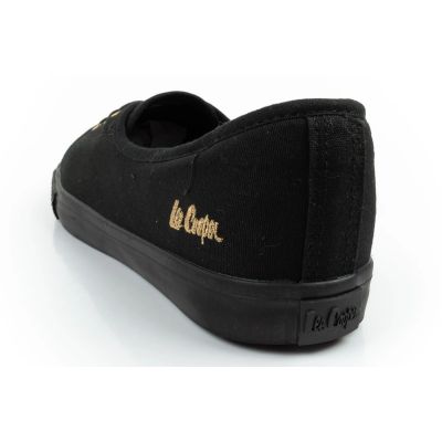 5. Lee Cooper shoes women's sneakers sporty black slip-on ballet flats