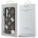 8. Guess 4G Printed Colored Peony Pattern MagSafe case for Samsung Galaxy S25 brown