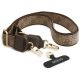 8. Guess 4G Strass Logo & Big Strap Metal Buttons MagSafe Case for iPhone 17 Pro - Brown