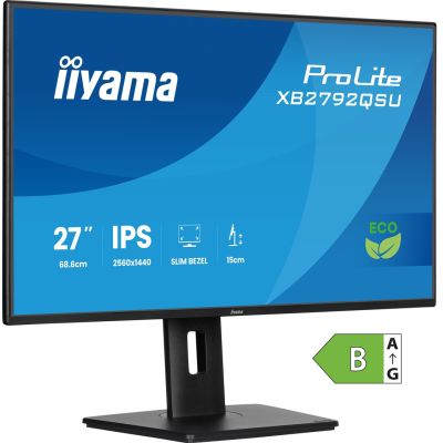 iiyama ProLite XB2792QSU-B1 computer monitor 68.6 cm (27") 2560 x 1440 px Quad HD LED Black