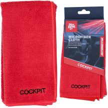 MICROFIBER COCKPIT CLEANING CLOTH 40x40CM DIRT DEVIL RED
