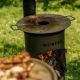 15. BF Bongiano LP rusty garden fireplace