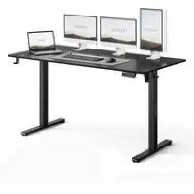 SENSE7 NOJO LIGHT Black work desk / electrically adjustable height / 140 x 70 cm / load capacity 70 kg