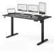 SENSE7 NOJO LIGHT Black work desk / electrically adjustable height / 140 x 70 cm / load capacity 70 kg