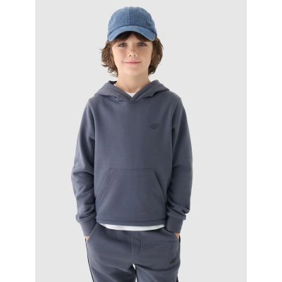 Boy's sweatshirt with hood, open, 4F Junior 4FJWMM00TSWSM1292-25S