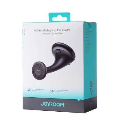 5. Joyroom JR-ZS356 universal magnetic car holder for a phone on the cockpit/window - black