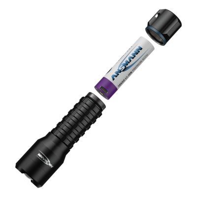 5. Ansmann TS1000RF Black LED Handheld Flashlight