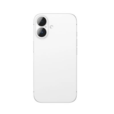 2. AmazingThing AR Aluminum 2 Lens Glass with Camera Lens Frame for iPhone 16 / 16 Plus - White