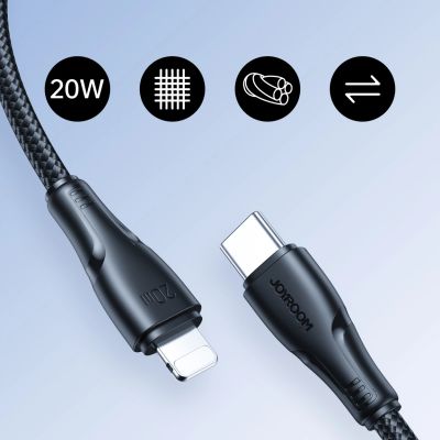8. Joyroom Surpass Series A11 Lightning / USB-C 20W 1.2 m cable - black