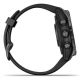 6. Garmin Fenix 7S Pro 42mm Sapphire Solar Gray Titanium DLC Watch with Black Strap