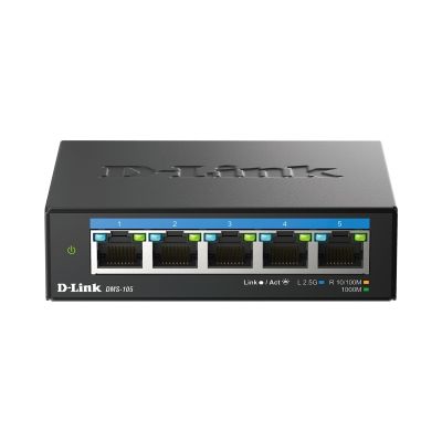 9. D-Link 5-Port Multi-Gigabit 2.5G Desktop Switch - Unmanaged - L2 - 2.5G Ethernet (100/1000/2500)