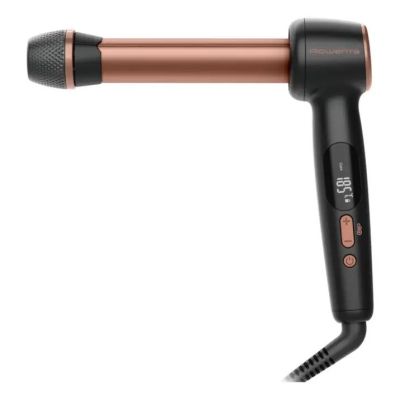 2. Rowenta CF4620E0 | Twist Curl Curling Iron | Ceramic heating system | Ion conditioning | Barrel diameter 27, 32. 38 mm | Temperature (min) 150 °C | Temperature (max) 210 °C | Number of heating levels 4 | LCD display | 86 W | Black/Copper