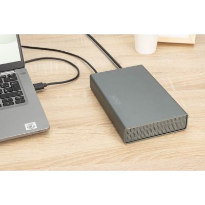 12. Digitus USB 3.0 Hard Drive Enclosure, 3.5", SATA, 16 TB, Aluminum