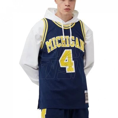 2. Mitchell &amp; Ness NCAA Swingman Road Jersey Michigan1991 Chris Webber SMJY4437-UMI91CWEASBL