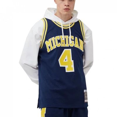 2. Mitchell & Ness NCAA Swingman Road Jersey Michigan1991 Chris Webber SMJY4437-UMI91CWEASBL