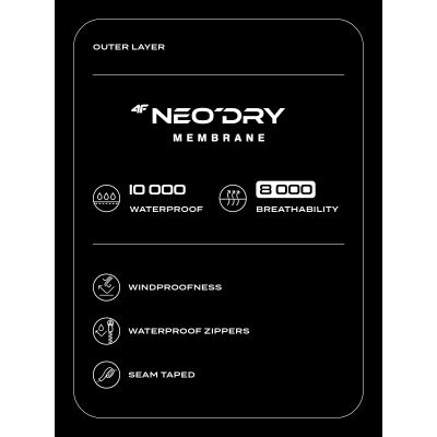 10. Men's trekking jacket with NeoDry 10K 4F membrane
