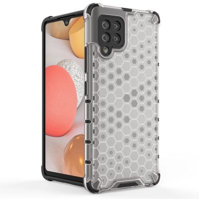 6. Honeycomb Case armor cover with TPU Bumper for Samsung Galaxy A42 5G green