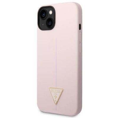 2. Guess Silicone Triangle Case for iPhone 14 6.1" - Purple