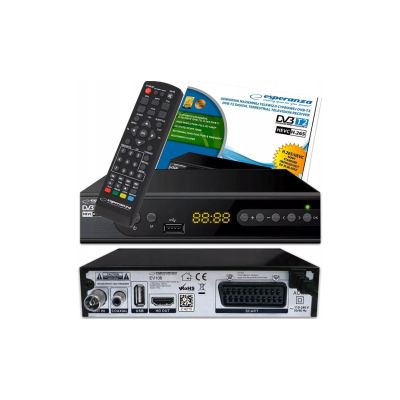 12. ESPERANZA DVB-T2 TUNER H.265/HEVC EV106R