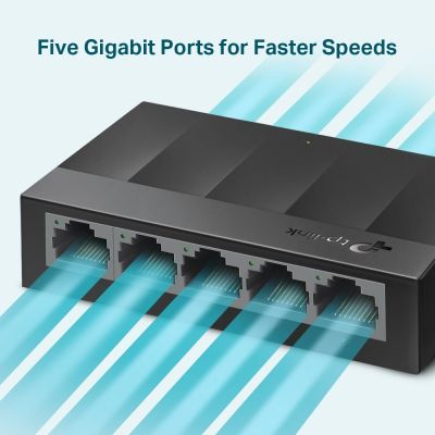 4. Switch TP-LINK LS1005G (5x 10/100/1000Mbps)