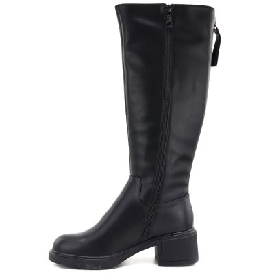 3. Women's leather ankle boots, black, Vinceza FIO27-67056
