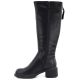 3. Women's leather ankle boots, black, Vinceza FIO27-67056