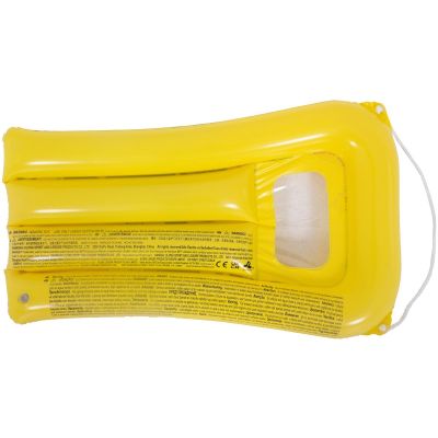 7. BEACH MATTRESS WITH WINDOW UNDERWATER WORLD 74x48CM 37591 - YELLOW