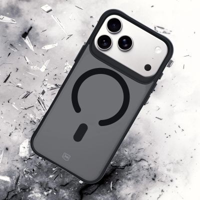 13. 3mk Smoke MagCase for iPhone 17 Pro - Black Semi-Transparent