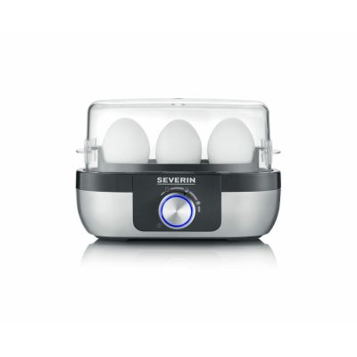 4. Severin EK 3163 3 Eggs. Black, Stainless Steel, Transparent