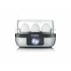 4. Severin EK 3163 3 Eggs. Black, Stainless Steel, Transparent