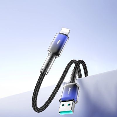 10. Joyroom S-A42 Crystal-Clear Series 3A USB-A - Lightning cable 1.2m - black