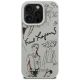3. Karl Lagerfeld Grained Pattern & Logo MagSafe Case for iPhone 16 Pro - Gray