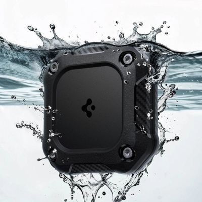 9. Spigen Tough Armor 4-Pack Case for Apple AirTag 1/2 - Black