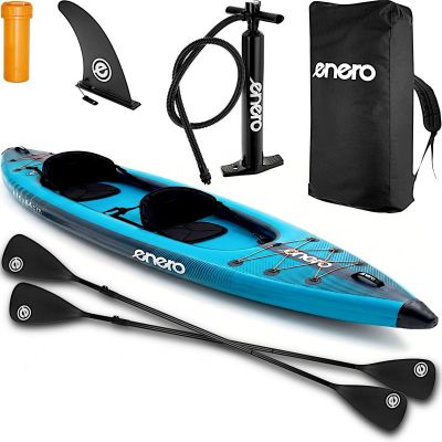 2-PERSON KAYAK 465x74x42CM LAMINATED PVC BLUE ENERO