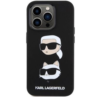 3. Karl Lagerfeld Silicone Karl&Choupette Head case for iPhone 15 Pro Max - black