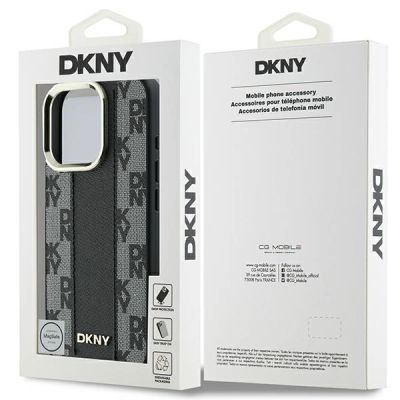8. DKNY Checkered Pattern Magsafe iPhone 16 Pro Case - Black