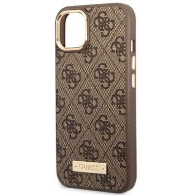 6. Guess GUHMP14MU4GPRW iPhone 14 Plus 6.7 "brown / brown hard case 4G Logo Plate MagSafe