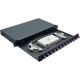 2. 19" 12 x LC Duplex OM4 Fiber Optic Splice Box Ready to Splice