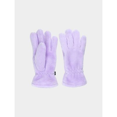 Girls' knitted gloves 4F Junior 4FJRAW24AGLOF138-52S