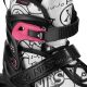 6. NH10907 4in1 ROLLER SKATES WITH EXTENDED HOCKEY BLADES TINTS PINK SIZE L (39-42) NILS EXTREME