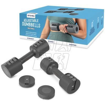 10. Adjustable dumbbells 2x 2.5 kg Spokey Multibell SPK-944195