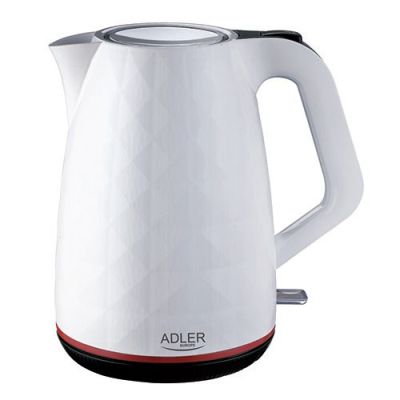 Electric kettle Adler AD 1277 w (2200W 1.7l; white)