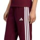 4. Women's adidas Essentials 3-Stripes Fleece Slim Burgundy Pants KF8321