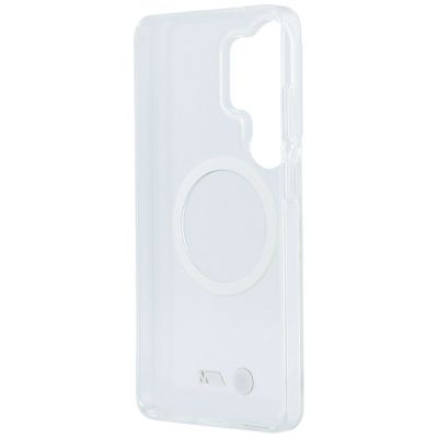 7. BMW IML Shockproof Metal Logo MagSafe Case for Samsung Galaxy S26 Ultra - Transparent