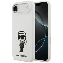 Karl Lagerfeld Silicone Karl Sketch & Logo MagSafe Case for iPhone 17 Air - White