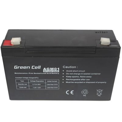 4. GREEN CELL GEL BATTERY AGM01 6V 12AH