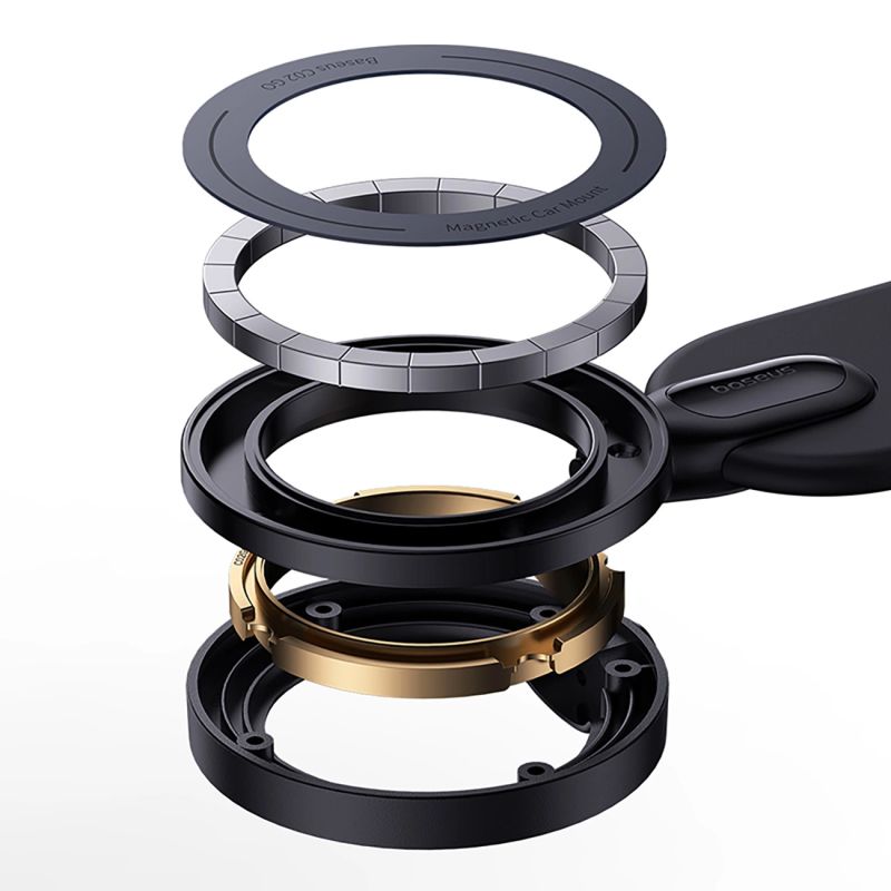 4. Baseus C02 Go Series MagSafe Compatible Dashboard Mount - Black